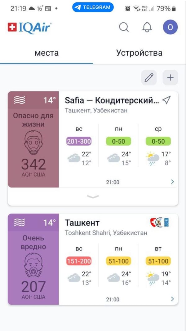 ☠️ Ташкент задыхается