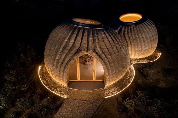 🏡Tecla (tecnology+clay) – дом, напечатанный на 3D принтере из глины, Италия